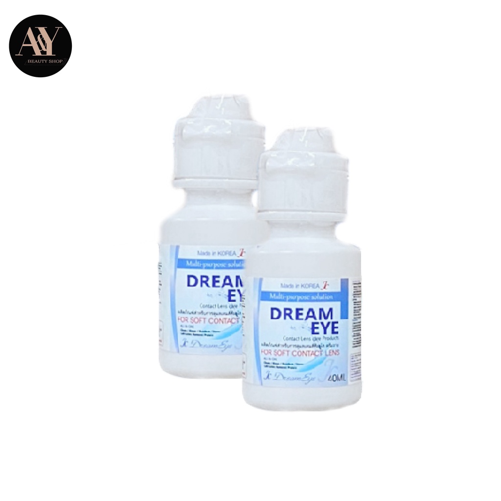 มี-อย-ไทย-dream-eye-ดรีมอาย-น้ำยาล้าง-เเช่-หยอด-คอนเเทคเลนส์-ของแท้นำเข้าจากประเทศเกาหลี-40-มล