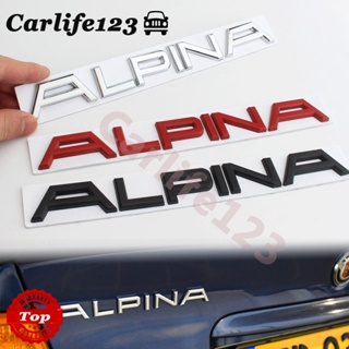 สติกเกอร์โลหะ ลายโลโก้ตัวอักษร Alpina Declikd สําหรับติดตกแต่งท้ายรถยนต์ BMW