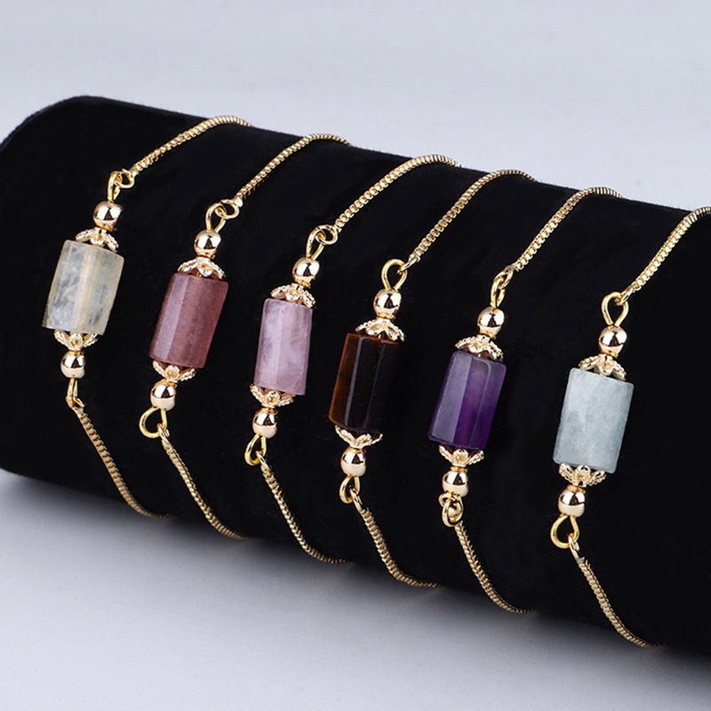 jades-stone-single-nugget-beads-handmade-bracelet-women-stone-mala-beads-gold-healing-chakra-bracelet