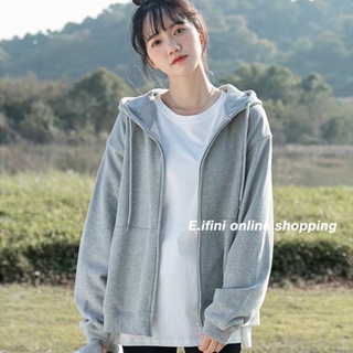 E.ifini เสื้อกันหนาว เสื้อแขนยาว เกาหลี แฟชั่น หลวม ใส่สบายๆ 2022 NEW 101017