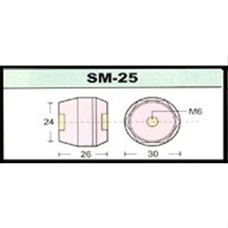 "SHINOHAWA" ลูกถ้วยฉนวนสีแดงSM-25 WITH สกรูหัวหกเหลี่ยมชุบรุ้ง (แพ็ค3ชุด)**ราคาต่อแพ็ค** (สามารถออกใบกำกับภาษีได้ค่ะ)