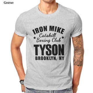 เสื้อยืดผู้ชาย ใหม่ เสื้อยืดแขนสั้น พิมพ์ลาย Iron mike catskill brooklyn ny g สีชมพู สไตล์พังก์ สตรีท สําหรับผู้ชาย S-5X