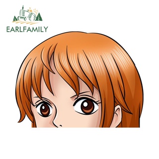 Earlfamily สติกเกอร์ ลายวันพีช Nami กันน้ํา 13 ซม. x 9.8 ซม. สําหรับตกแต่งรถยนต์ กระเป๋าเดินทาง รถจักรยานยนต์