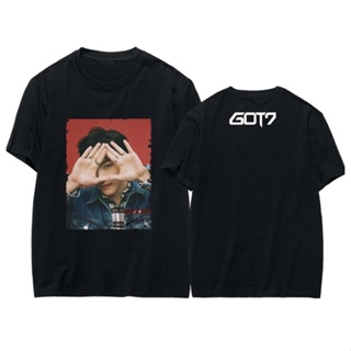 ราคาถูกKpop Got7 T เสื้อผู้หญิง2019สไตล์ใหม่ Tee เสื้อ Femme Cal Tshirt Jackson JB บัตร Jinyoung Mark เสื้อผ้า S-5XL