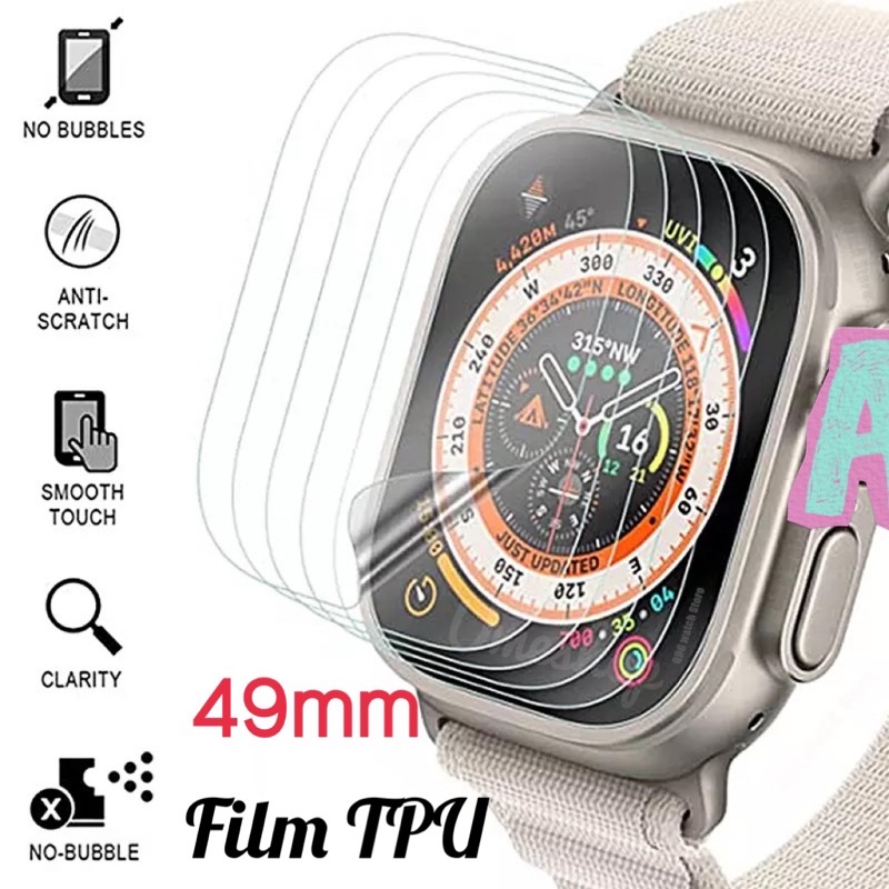 ภาพหน้าปกสินค้าฟิล์ม TPU สำหรับ A//pple Watch ultra 49MM สำหรับ iWatch Series ultra ฟิล์มนาฬิกา 49มม ฟิล์มสําหรับเเอเปิ้ลวอช จากร้าน umeshop บน Shopee