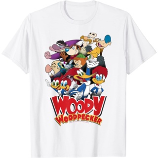 Adult Woody Woodpecker Group Shot Vintage Poster T-Shirt