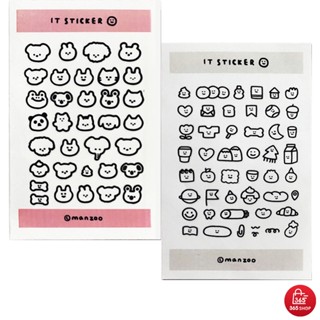 สติกเกอร์ใส ลายการ์ตูน กันน้ำ สำหรับติดเคส มือถือ ไดอารี่ สมุดโน้ต