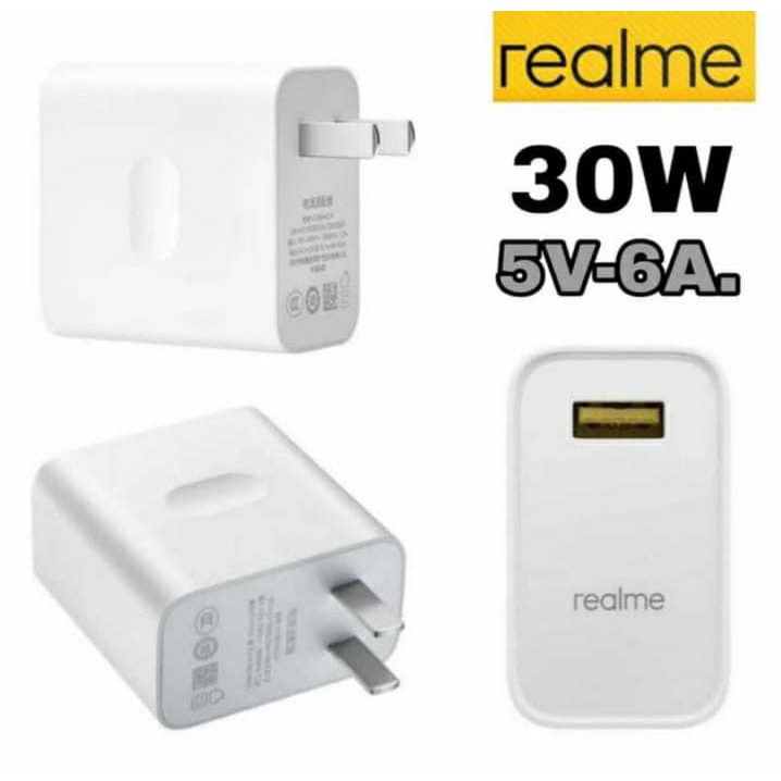 หัวชาร์จrealme-ของแท้เรียวมี-realme-super-vooc-flash-charge-30w-5v-6a-max-fast-charing-c21-c25-c27