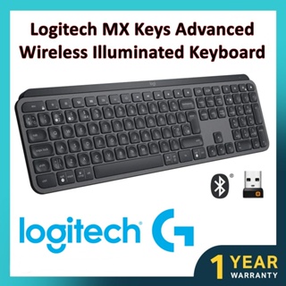 สินค้า 🔥โปรแรง12.12🔥⚡️คีย์บอร์ดไร้สาย⚡️ Logitech MX Keys Advanced Wireless Illuminated Keyboard (คีย์ไทย-อังกฤษ) 1y.