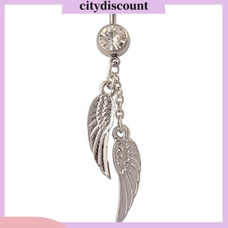 &lt;citydiscount&gt; บาร์แหวนคริสตัลสําหรับเจาะร่างกายจิวสะดือ