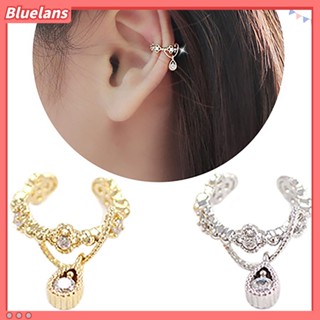 ต่างหูแฟชั่น Ear Cuff แบบไม่ต้องเจาะหูตกแต่ง Rhinestone