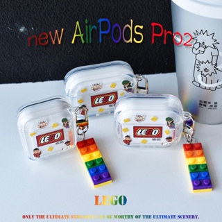 ใหม่ เคสป้องกันหูฟัง แบบใส ลายกราฟฟิตี้บล็อกตัวต่อเลโก้ สําหรับ Airpods 3gen 2021 3 2021