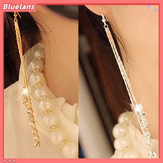 ต่างหูระย้าผู้หญิง ต่างตะขอโซ่ห้อยTassels Drop Rhinestone ส่วนลด100 บาท โค้ด