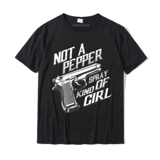 เสื้อเชิ้ต Bayan komik değil biber gazı tür sanat serin kız yuvarlak boyun T-Shirt tasarım pamuk erkekler T gömlek grubu