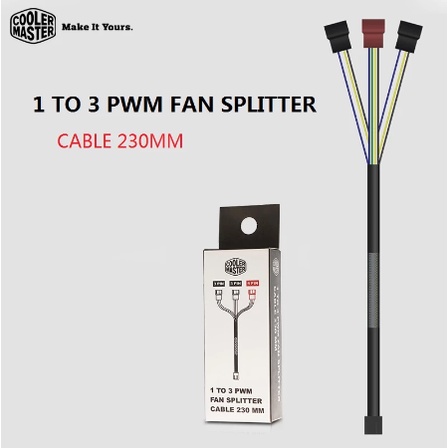 COOLER MASTER 1 TO 3 PWM FAN SPLITTER CABLE 230MM | Shopee Thailand