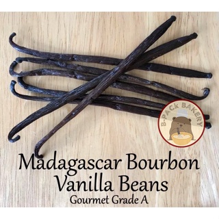 ฝักวานิลลาแท้ 2 ฝัก มาดากัสก้า เกรดพรีเมี่ยม Vanilla Bean Stick Madagascar Premium Grade For 2 Pods