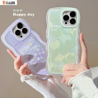 เคสโทรศัพท์มือถือแบบนิ่ม TPU ใส ลายภาพวาดสีน้ํามัน รูปหัวใจ ดอกไม้สีม่วง สีเขียว สําหรับ Redmi Note 12 10C 9C 10A 9A 10 9T 9 Redmi Note 11 Pro Note 11S Note8 Note 10 Note9 Poco X3 NFC M3