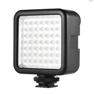 Andoer W49 Mini Interlock Camera LED Panel Light Dimmable Camcorder Video Lighting With Shoe Mount Adapter for    A7 DSLR