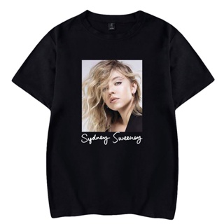 เสื้อยืดโอเวอร์ไซส์Wawni Sydney Sweeney เสื้อผ้าฮิปฮอปS-3XL