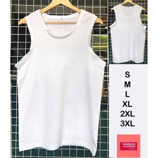 สินค้า iTD **เสื้อกล้าม** สีพื้น เสื้อเปล่า (เสื้อกล้ามสีขาว) ผ้า cotton 100% c20 เนื้อหนา ขาว S/M/L/XL/2XL/3XL