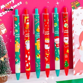 1 ชิ้น การ์ตูนน่ารัก ปากกาเจล พลาสติก / ปากกาลายเซ็นคริสต์มาส สร้างสรรค์ / ดินสอที่เป็นกลาง เรียบลื่น อุปกรณ์การเรียน สํานักงาน เครื่องเขียน