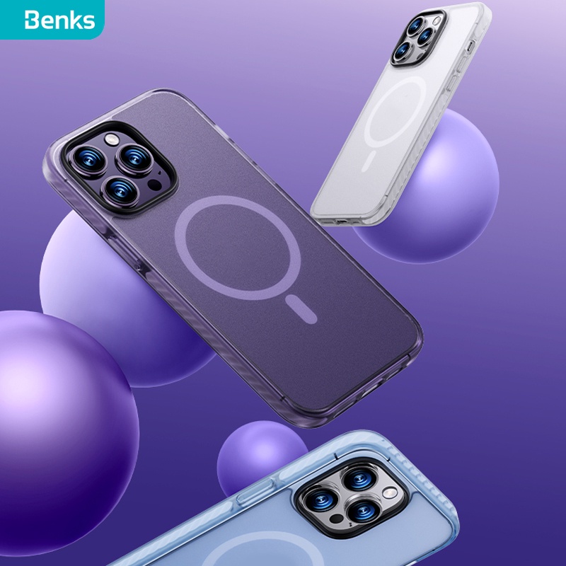 benks-official-เคสโทรศัพท์มือถือ-กันกระแทก-ลาย-benks-ice-sand-สําหรับ-iphone-14-plus-pro-max