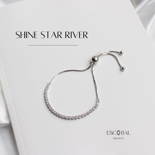 ภาพหน้าปกสินค้าESCOBAL✨สร้อยข้อมือเพชร สวยหรูนำโชคลาภ SHINE STAR RIVERสร้อยข้อมือเงินแท้ กําไลข้อมือผู้หญิง กำไลข้อมือเงินแท้ กําไลมงคล ที่เกี่ยวข้อง