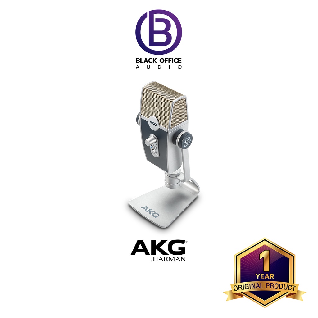 akg-lyra-ไมค์-usb-ไมค์อัดเสียง-บันทึกเสียง-โฮมสตูดิโอ-usb-microphone-blackofficeaudio