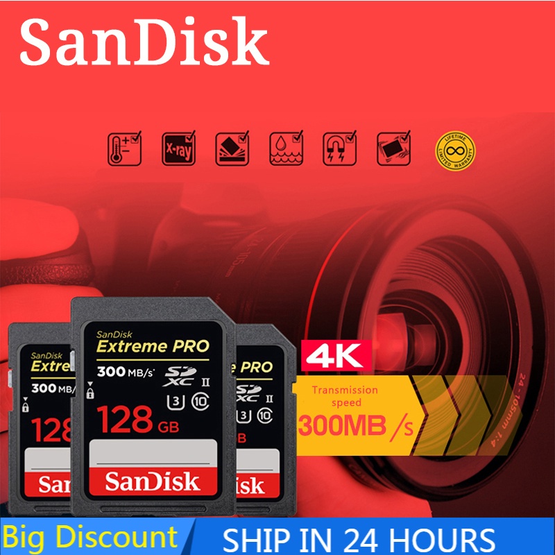 sandisk-sdxc-การ์ดหน่วยความจํา-sd-512gb-256gb-128gb-64gb-uhs-i-classe-10-u3-v30-กล้อง-dslr-ความเร็วสูง-4k-ultra-hd-dvr