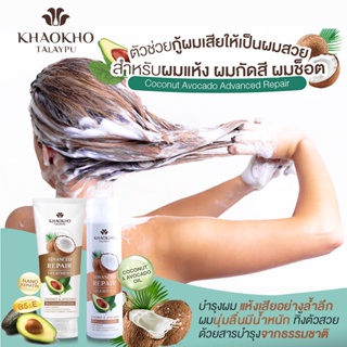 ตัวช่วยผมเสีย สูตรใหม่!!ต้อง Khaokho Talaypu สูตร Coconut & Avocado แชมพูและทรีตเม้นต์