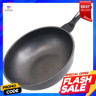 กระทะเคลือบหินอ่อน รุ่น DPLUS ขนาด 30 เซนติเมตร Marble Coated Frying Pan Model DPLUS Size 30 cm.