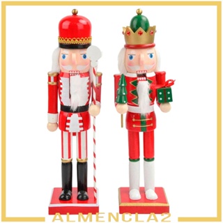 [Almencla2] ตุ๊กตาฟิกเกอร์ทหาร นัทแครกเกอร์ แบบไม้ สําหรับตกแต่งโต๊ะ ของขวัญ