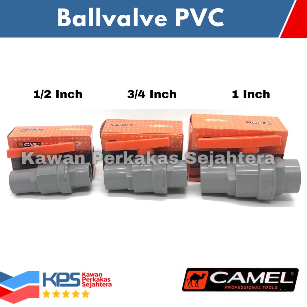 Camel Ball Valve PVC 1/2