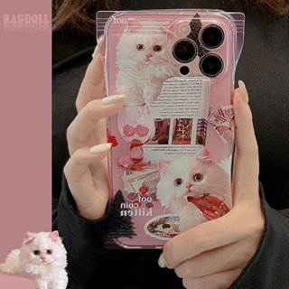 เคสโทรศัพท์มือถือ แบบใส ลายการ์ตูนแมวน่ารัก สําหรับ Iphone 14 11 12 13 PRO MAX