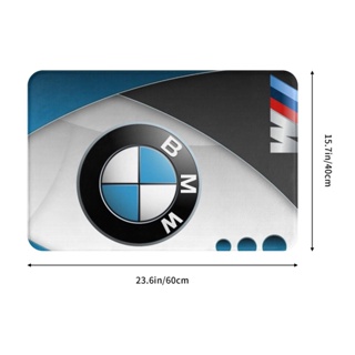 ใหม่ พร้อมส่ง พรมเช็ดเท้า ผ้าสักหลาด กันลื่น ดูดซับน้ําได้ดี ลาย BMW (2) 16x24 นิ้ว สําหรับห้องน้ํา ห้องนั่งเล่น โซฟา ห้องนอน