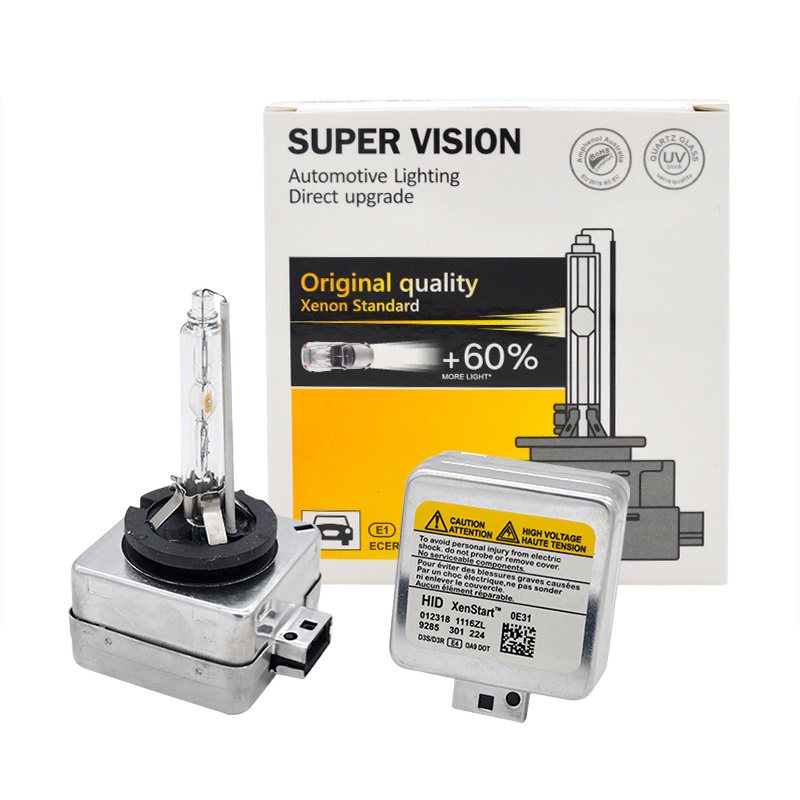 Kit De 2 Ampoules Xenon D3S 55W 6000K - Pour Phares Avant, Compatibilité Universelle, Neuf Avec Garantie