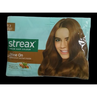 Streax Cream Hair Colour 7.3 Golden Blonde (20 g + 20 ml ) 1 pack