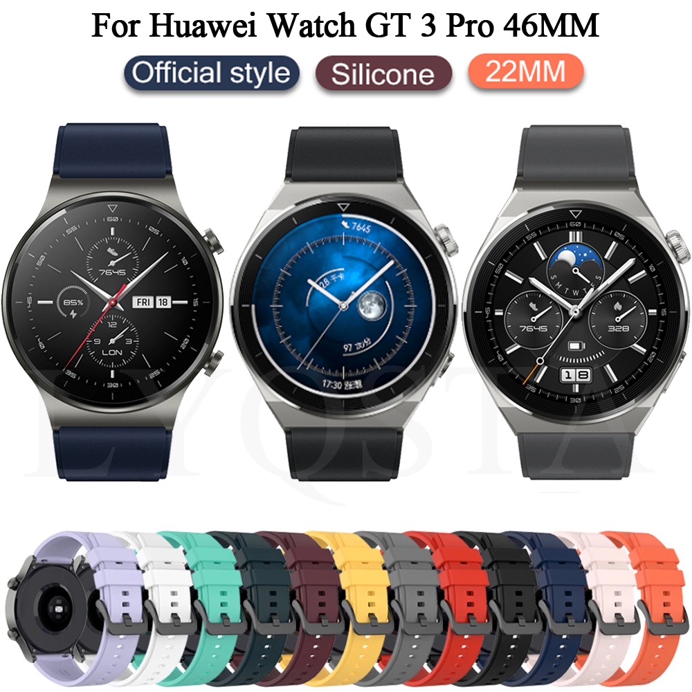 ราคาและรีวิวสายนาฬิกาข้อมือซิลิโคน 22 มม. แบบเปลี่ยน สําหรับ Huawei Watch GT3 GT 3 Pro 46 มม. GT 2 GT2 Pro 46
