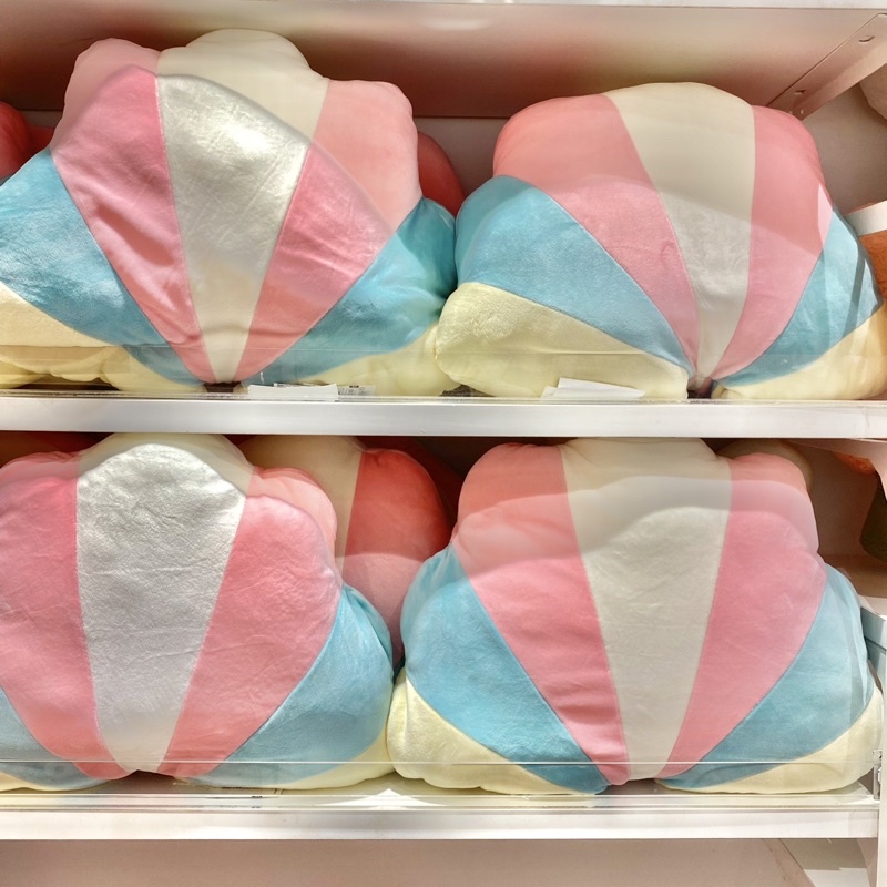 miniso-หมอนอิงหอยเชลล์-summer-rainbow-series-plush-pillow-shell