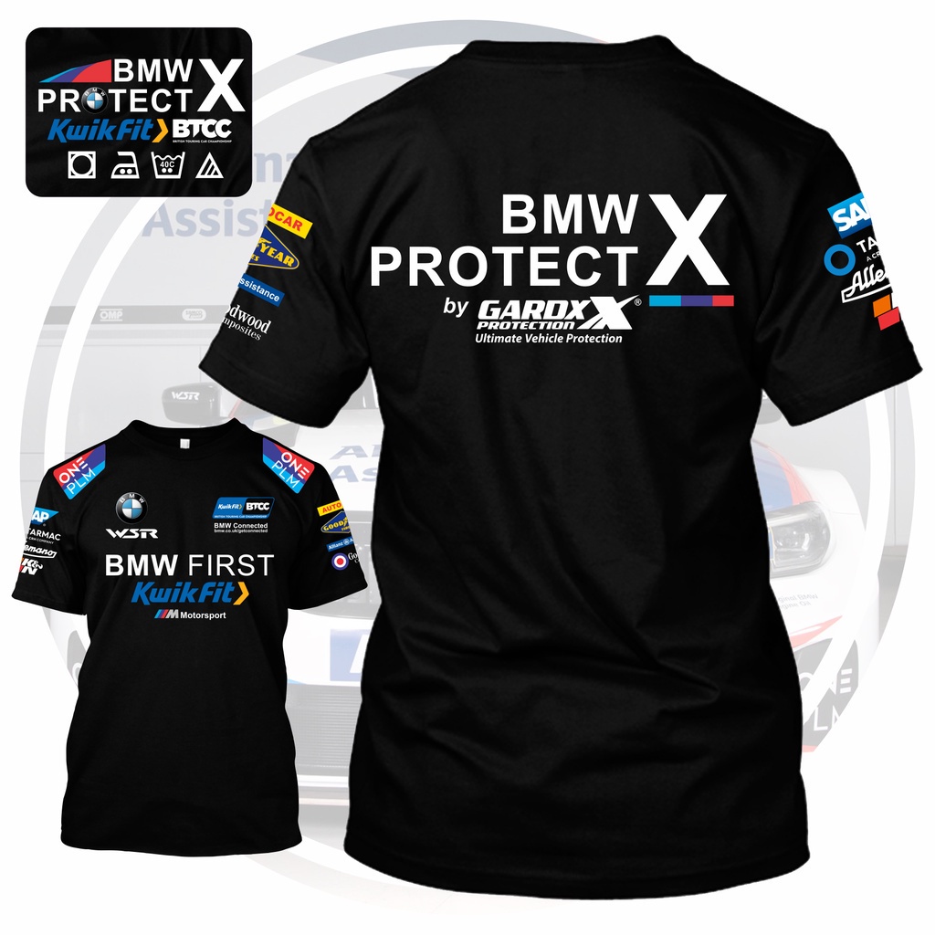 เสื้อยืด พิมพ์ลายรถแข่ง BMW Protect X British Touring Car Championship ...