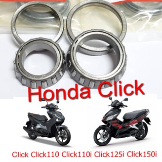 ถ้วยคอClick ชุดลูกปืนคอ เตเปอร์ Honda Click Click110 Click110i Clickคาร์บู Click125i Click150i ลูกปืนคอ ถ้วยคอลูกปืน