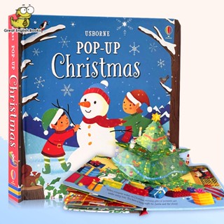 (ใช้โค้ดรับcoinคืน10%ได้) พร้อมส่ง  หนังสือภาพภาษาอังกฤษ 3D ป๊อปอัพ Usborne Pop Up Christmas ของเล่นเสริมการเรียนรู้ สําหรับเด็ก หนังสือภาษาอังกฤษ by GreatEnglishBooks