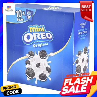 โอรีโอ มินิคุ้กกี้สอดไส้ครีม รสช็อกโกแลต 23 กรัม แพ็ค 10Oreo Mini Cookies Cream Filled Chocolate Flavor 23 g. Pack 10