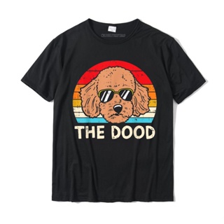 เสื้อเด็กหญิง En Dood Retro Goldendoodle köpek Lover sahibi erkek kadın เสื้อยืด basit tarzı เสื้อยืด yeni varış pamuk M