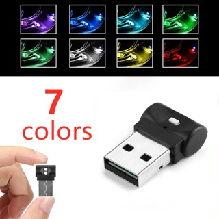 【พร้อมส่ง】โคมไฟฉุกเฉิน Led USB ขนาดเล็ก หลากสี คุณภาพสูง สําหรับตกแต่งภายในรถยนต์ PC