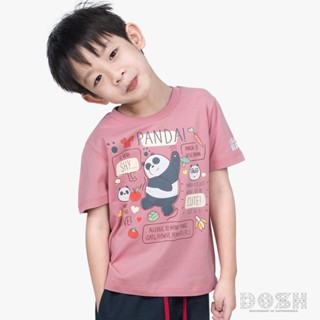 DOSH KIDS UNISEX T-SHIRTS WE BARE BEARS เสื้อยืดคอกลม แขนสั้น เด็กชาย-เด็กหญิง DBBBT5015-PI