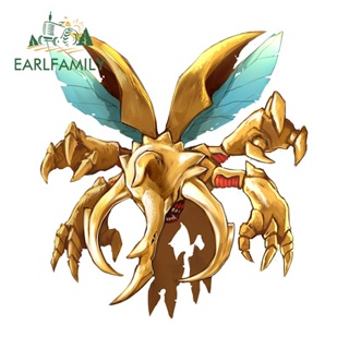 Earlfamily สติกเกอร์ไวนิล กันน้ํา กันรอยขีดข่วน ขนาด 13 ซม. x 12.1 ซม. สําหรับ Digimon Adventure DIY