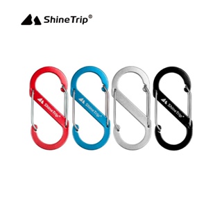 Shinetrip คลิปตะขอคาราบิเนอร์ อลูมิเนียมอัลลอย รูปตัว S ขนาดใหญ่ สําหรับตั้งแคมป์ ปีนเขา กลางแจ้ง