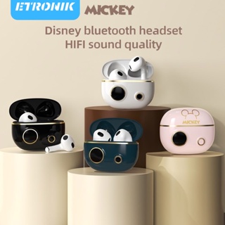สินค้า ETRONIK Original Disney M2 Bluetooth 5.1 หูฟังแฟชั่น Mickey Kids หูฟังไร้สายสเตอริโอกันน้ำคุณภาพเสียง HD พร้อมไมโครโฟนตัดเสียงรบกวน อายุการใช้งานแบตเตอรี่ยาวนานเป็นพิเศษ