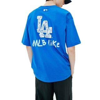 MLB พร้อมส่ง💙 ของแท้💯% เสื้อยืดคอกลมเเขนสั้นเเฟชั่นรุ่นใหม่ รุ่น MLB LIKE